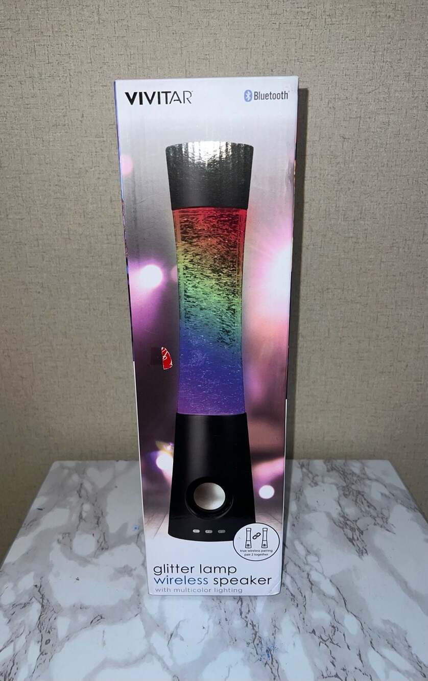 Vivitar Glitter Lamp Wireless Speaker LUM1908